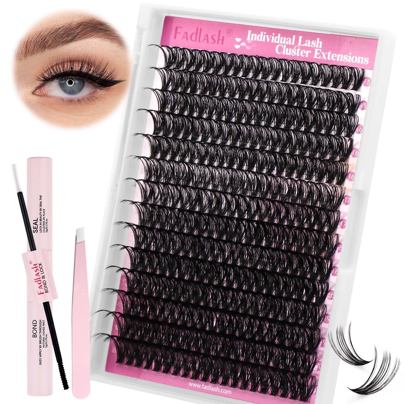 FADLASH at-home lash kit setup for easy practice.