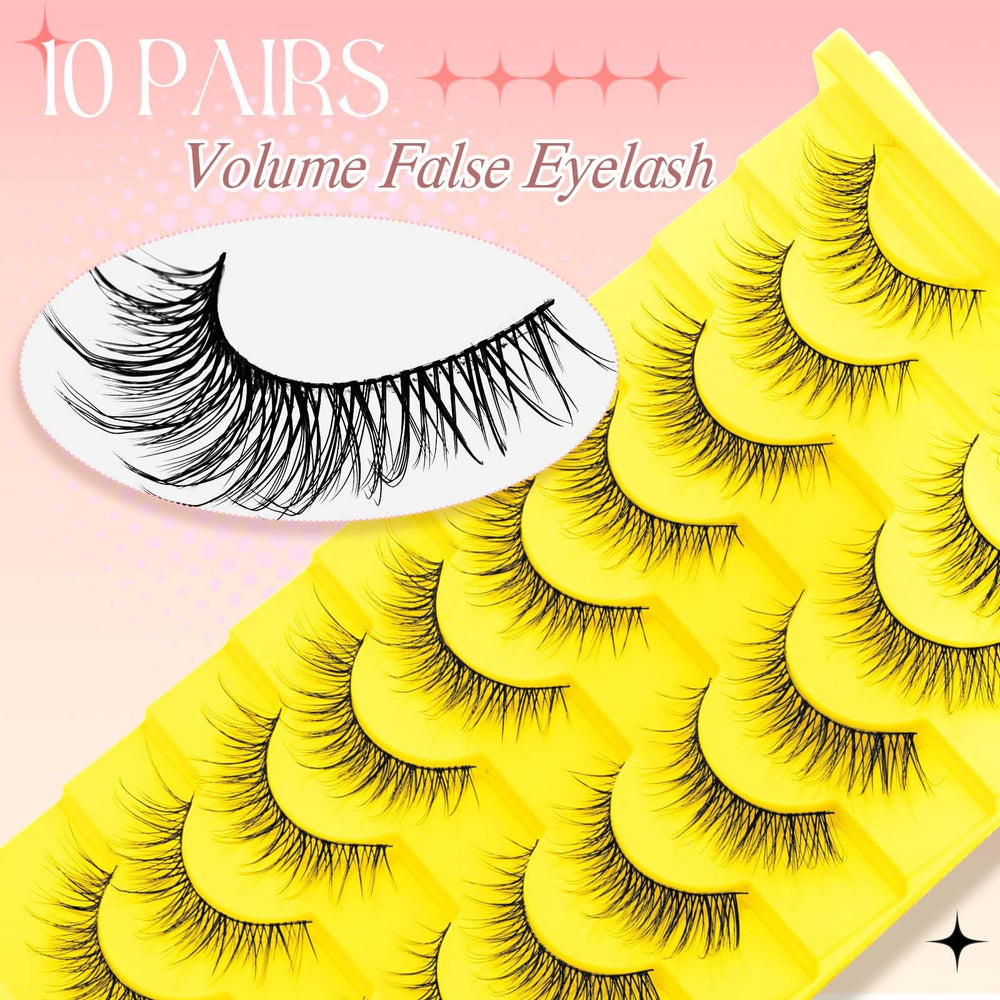 FADLASH Cat-eye lashes thin band for comfortable all-day wear.