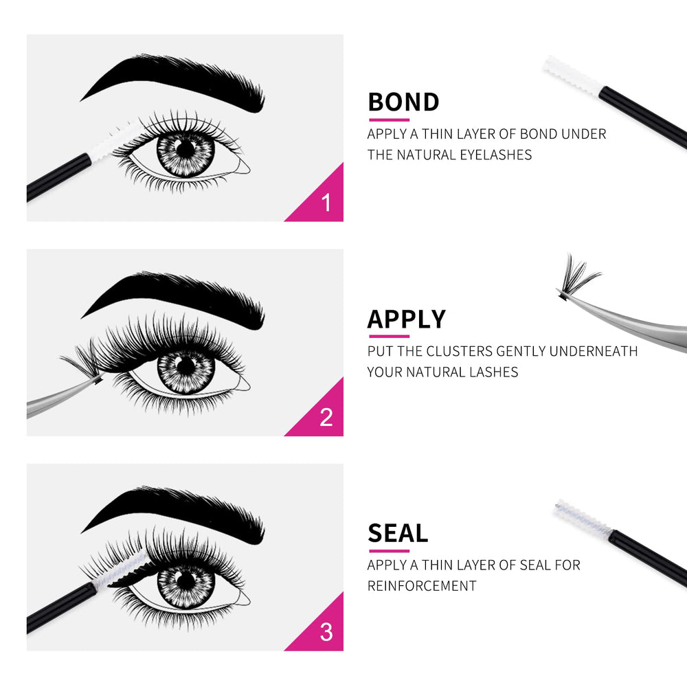 FADLASH cluster lash compatibility helps natural-looking fullness and easy blending.
