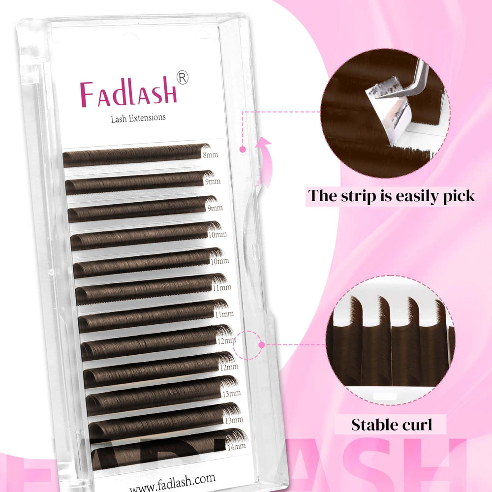 FADLASH dark brown 0-07D waterproof formula stays put.