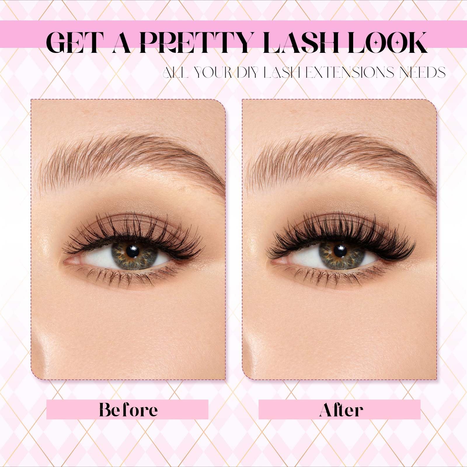 FADLASH bond and seal tube for streamlined lash hold