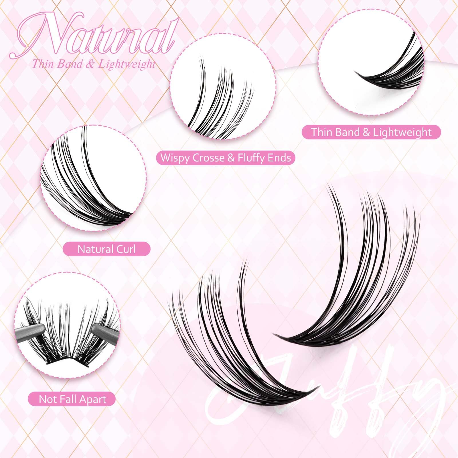 FADLASH lash tweezers for precise lash placement
