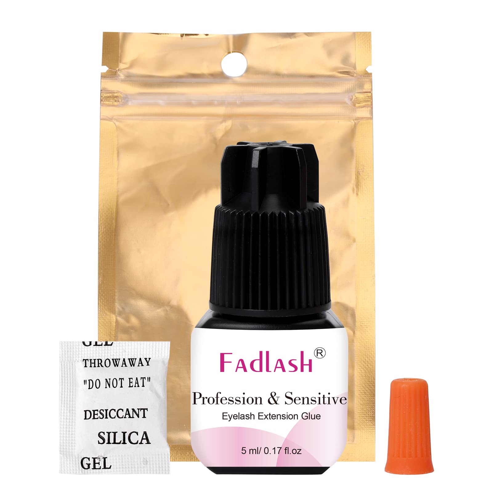 FADLASH dry-time 1-second glue in action for rapid lash application.