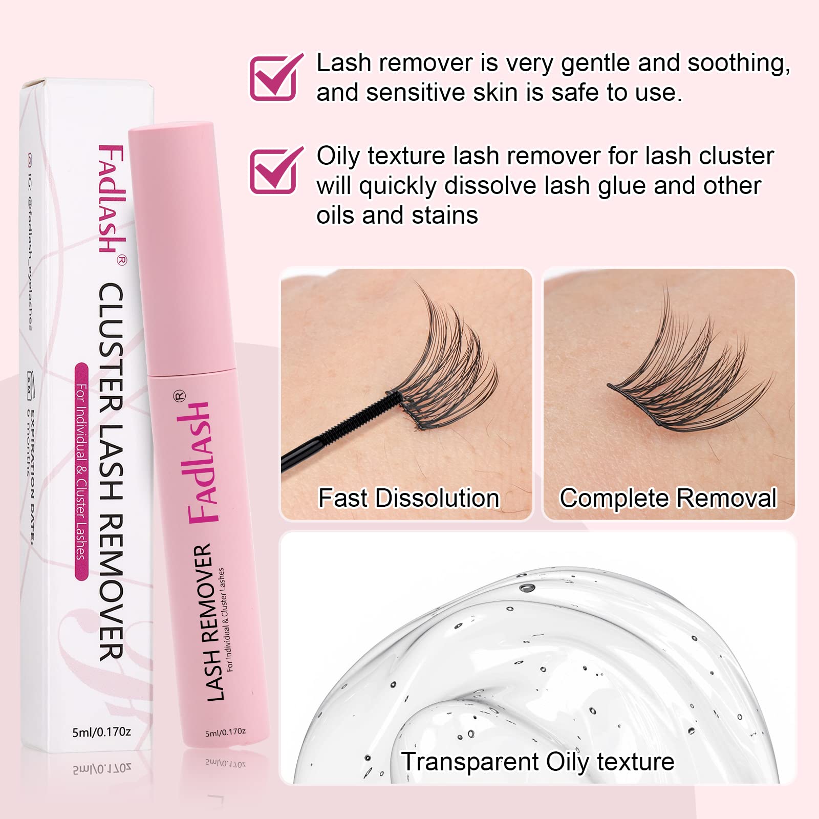 FADLASH easy-to-use remover fits compactly for travel and home routines.