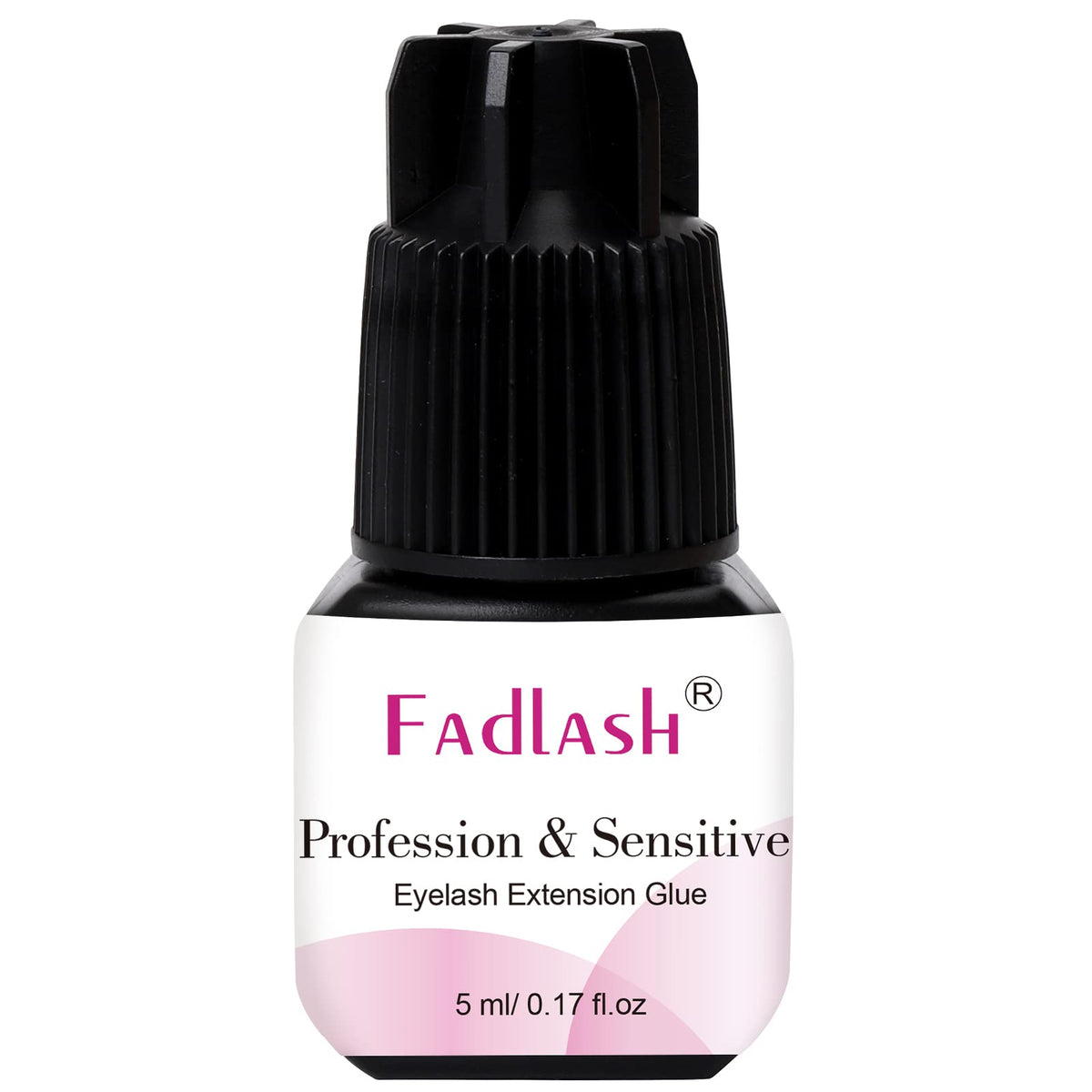FADLASH extra-strong lash glue 5ml bottle close-up for secure professional bonding.