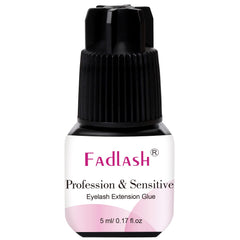FADLASH extra-strong lash glue 5ml bottle close-up for secure professional bonding.