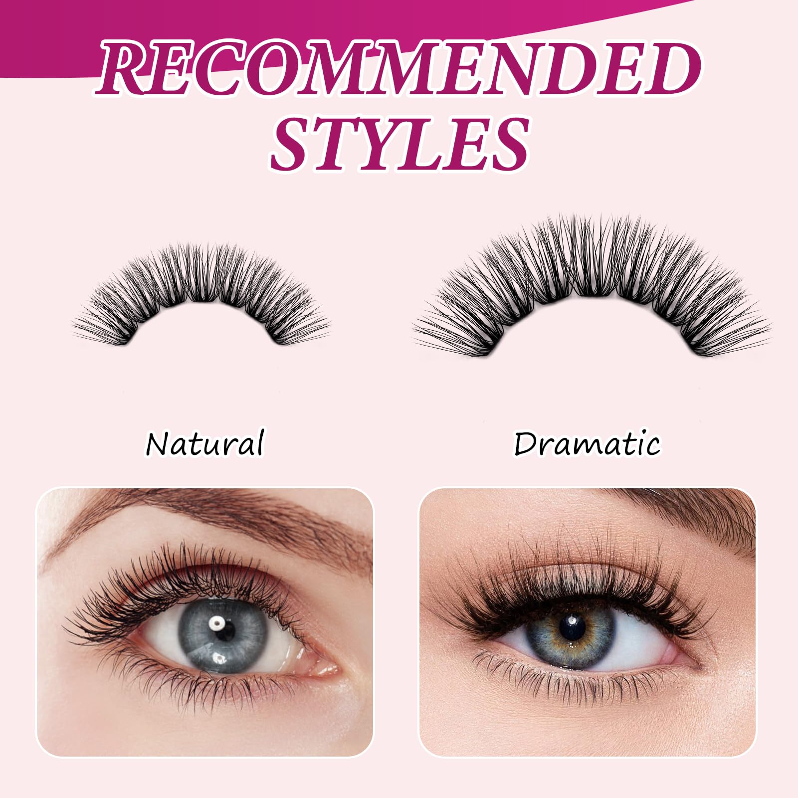 FADLASH Fluffy soft 3D clusters – soft, knot-free finish for natural looks.