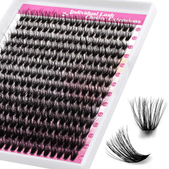 FADLASH Lash Clusters 240pcs in a compact tray for instant volume looks.