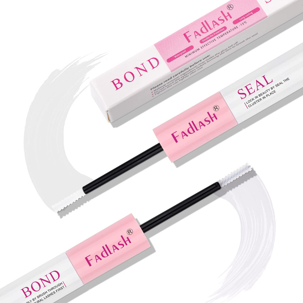 FADLASH lash glue packaging closeup shows clear instructions and premium design.