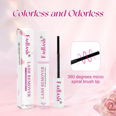 FADLASH spiral brush shows precise application for residue-free cleanup