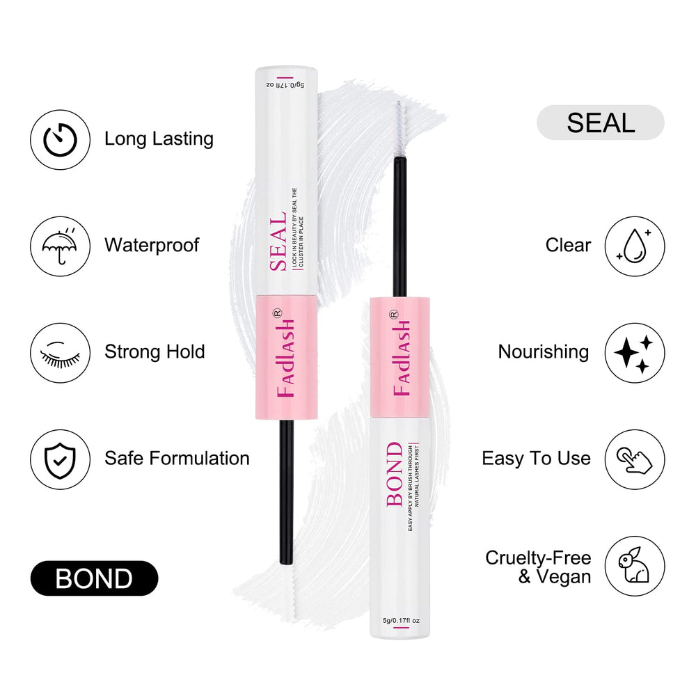 FADLASH lash seal forms a protective layer to boost adhesion and comfortable wear.