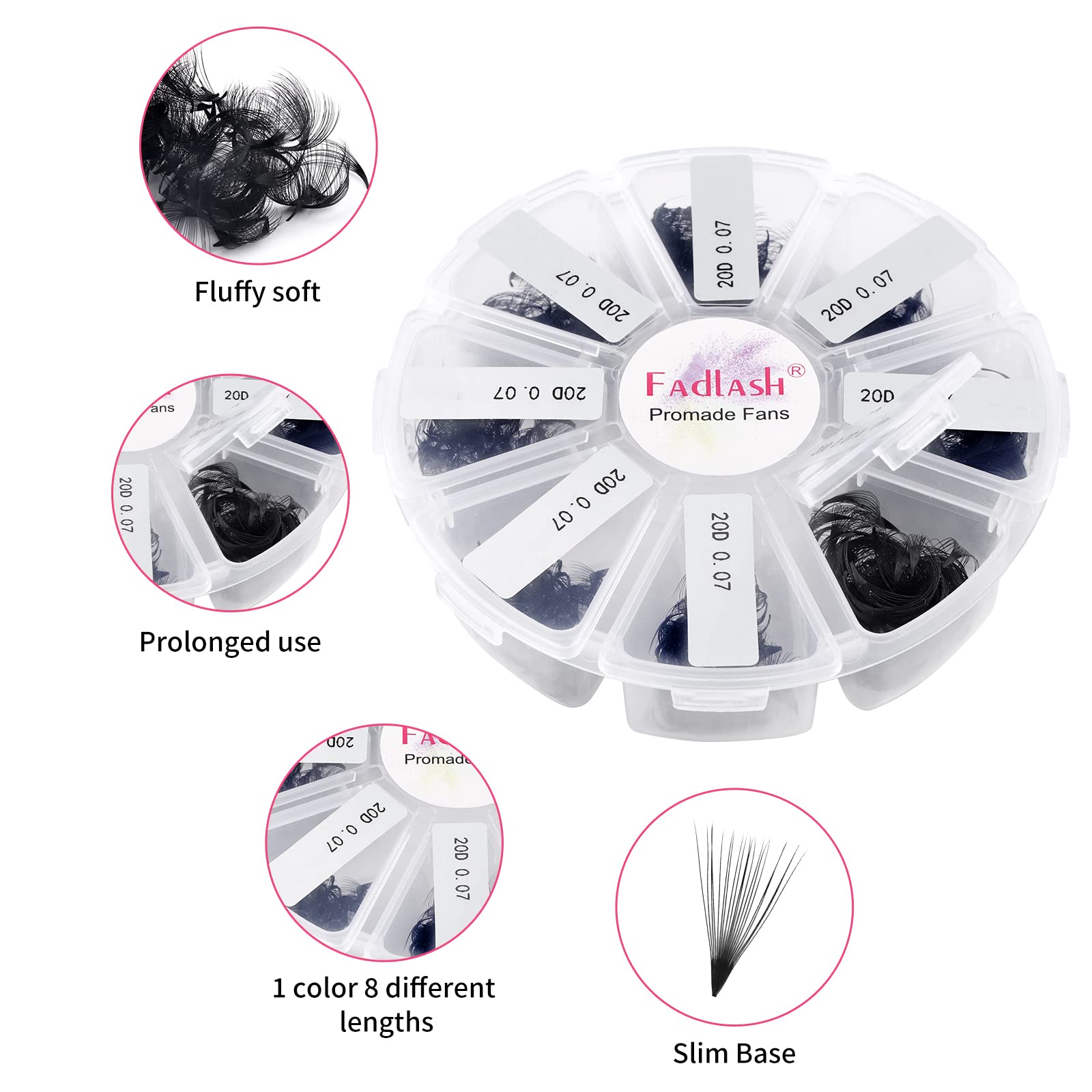 FADLASH loose premade fans easy-application image for quick pickup