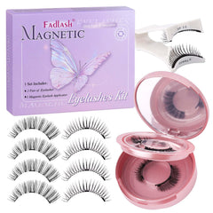 FADLASH magnetic eyelashes kit front view for easy daily wear