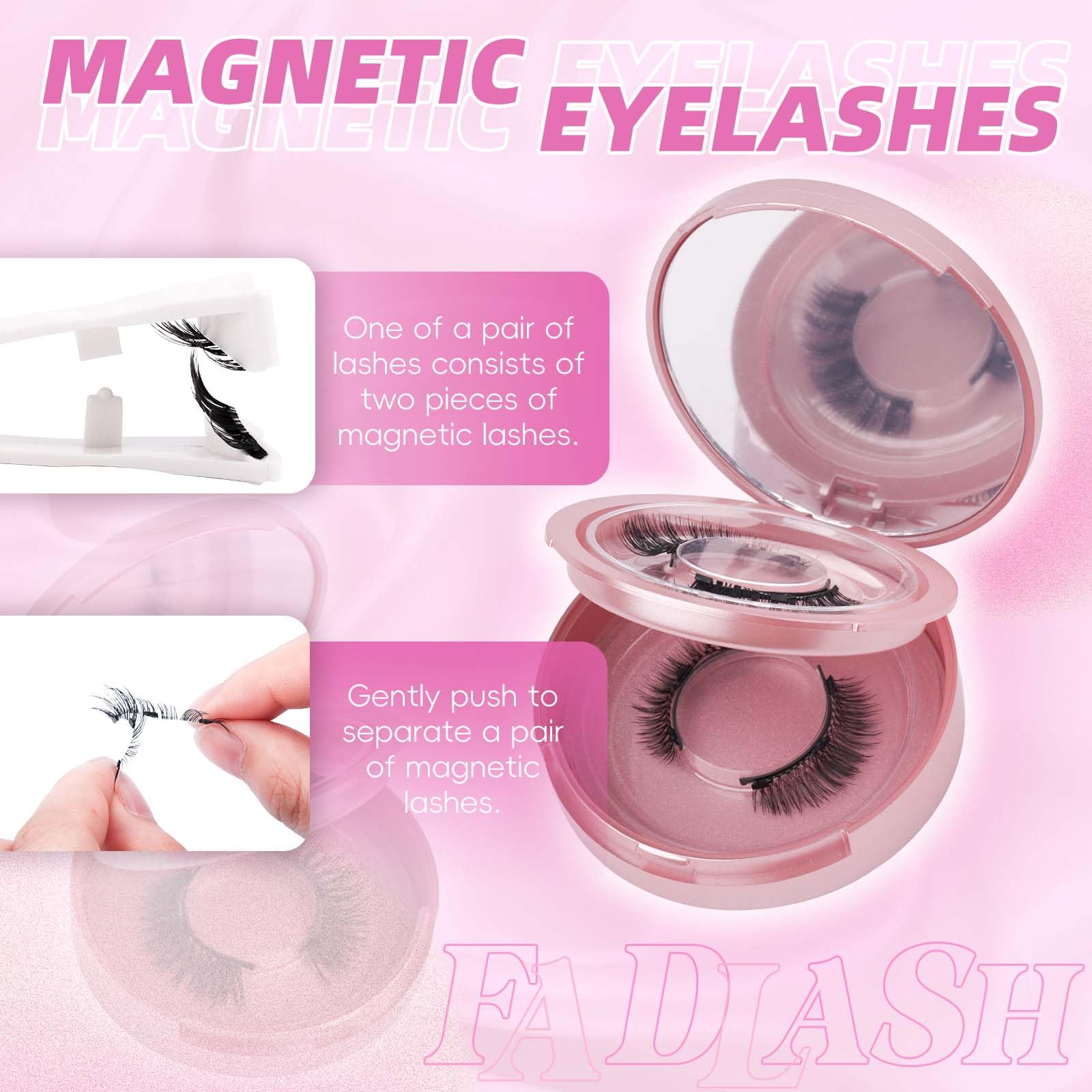 FADLASH two-pairs close-up showing wispy natural-looking lashes