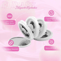 FADLASH no-glue-needed magnetic lashes with clamp for secure fit.