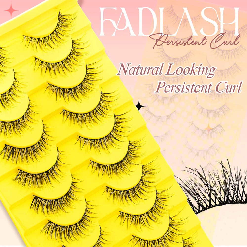 FADLASH Wispy Lashes outer corners elongation for a lifted eye look.