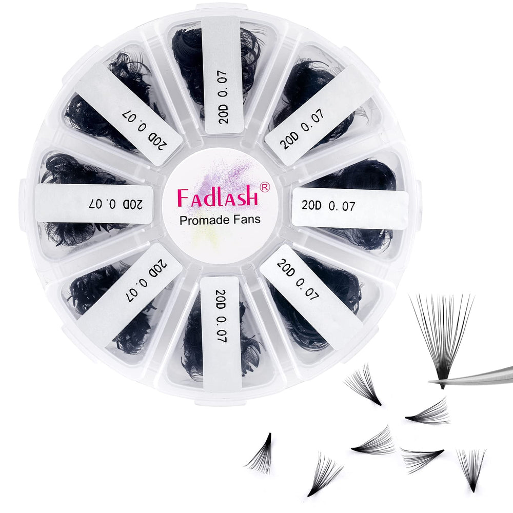 FADLASH premade fans bulk pack for budget-friendly lash extensions.