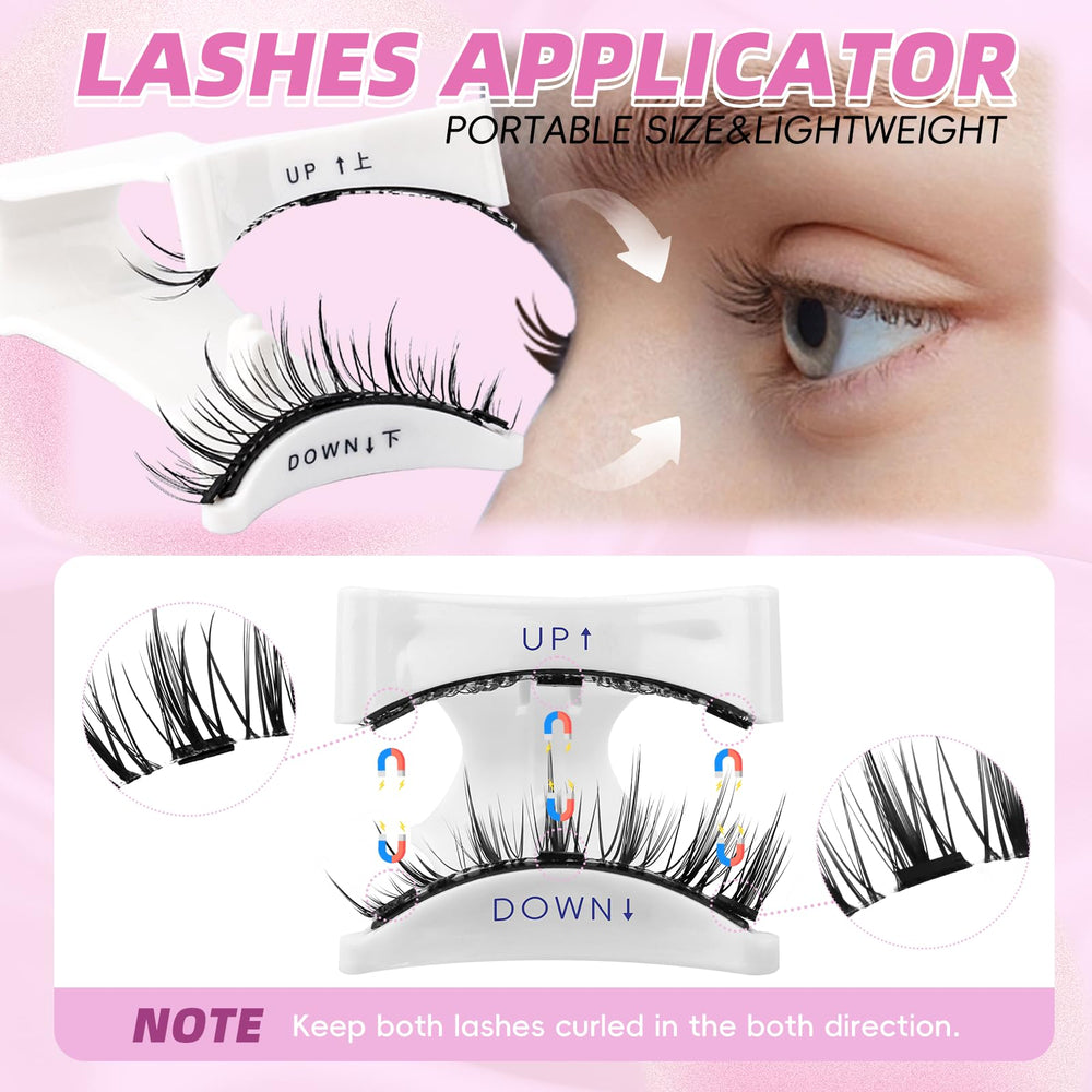 FADLASH reusable magnetic lashes, no glue needed.