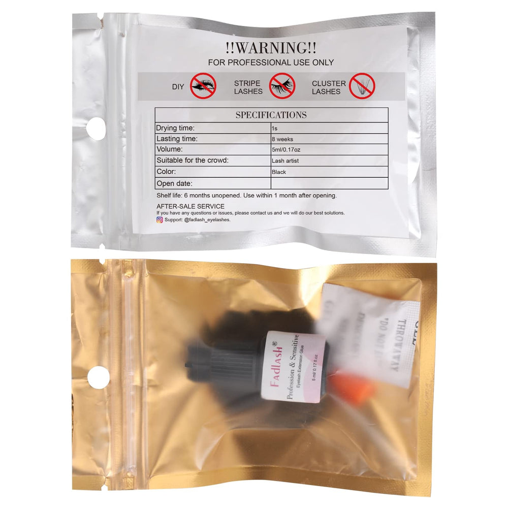 FADLASH sealed packaging highlights safety and product freshness for pros.