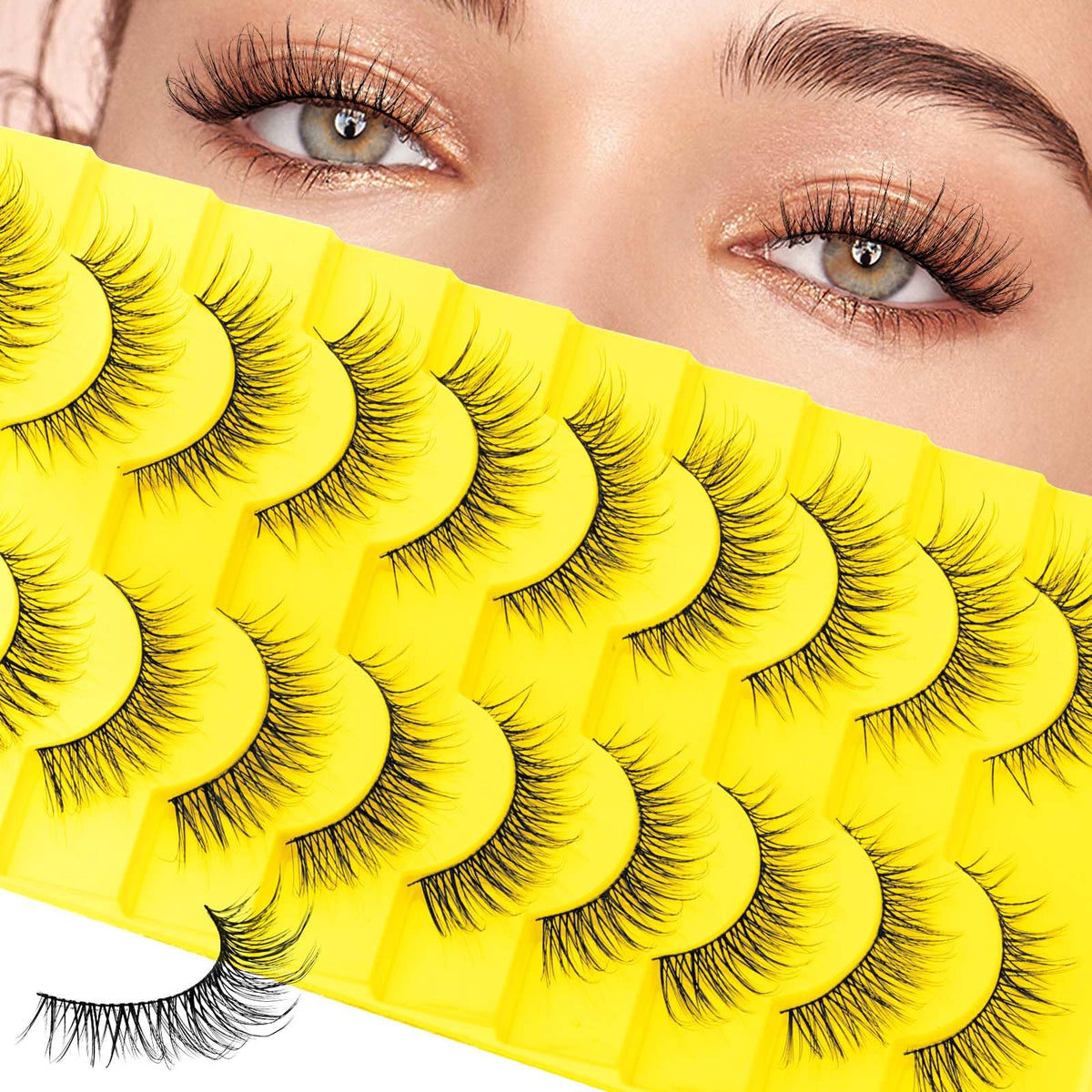 FADLASH Wispy Lashes natural look with feather-light detail for daily wear.
