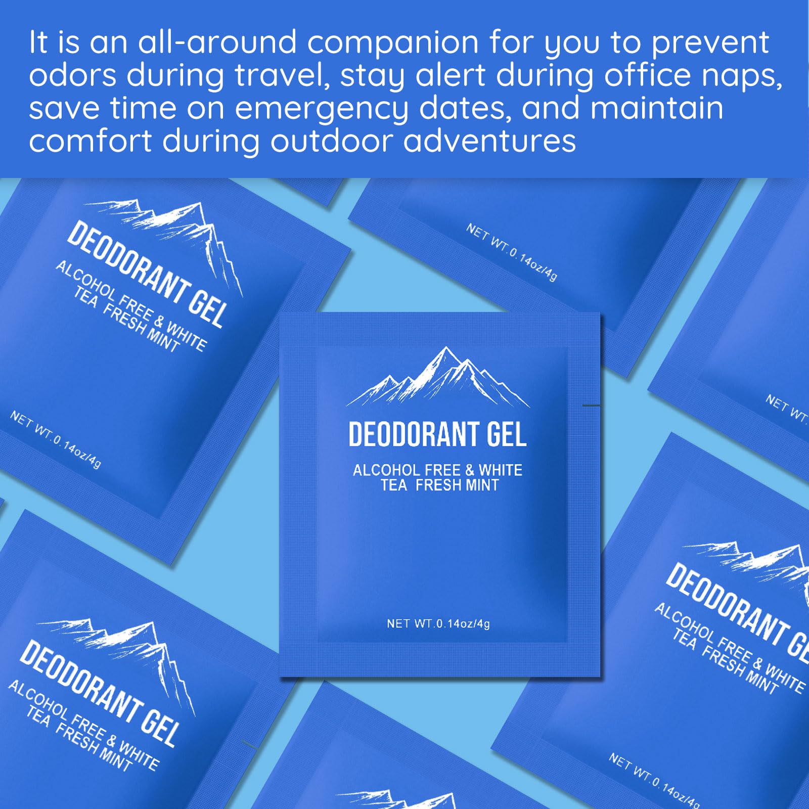fafortune individually wrapped deodorant packets for leakage-free travel