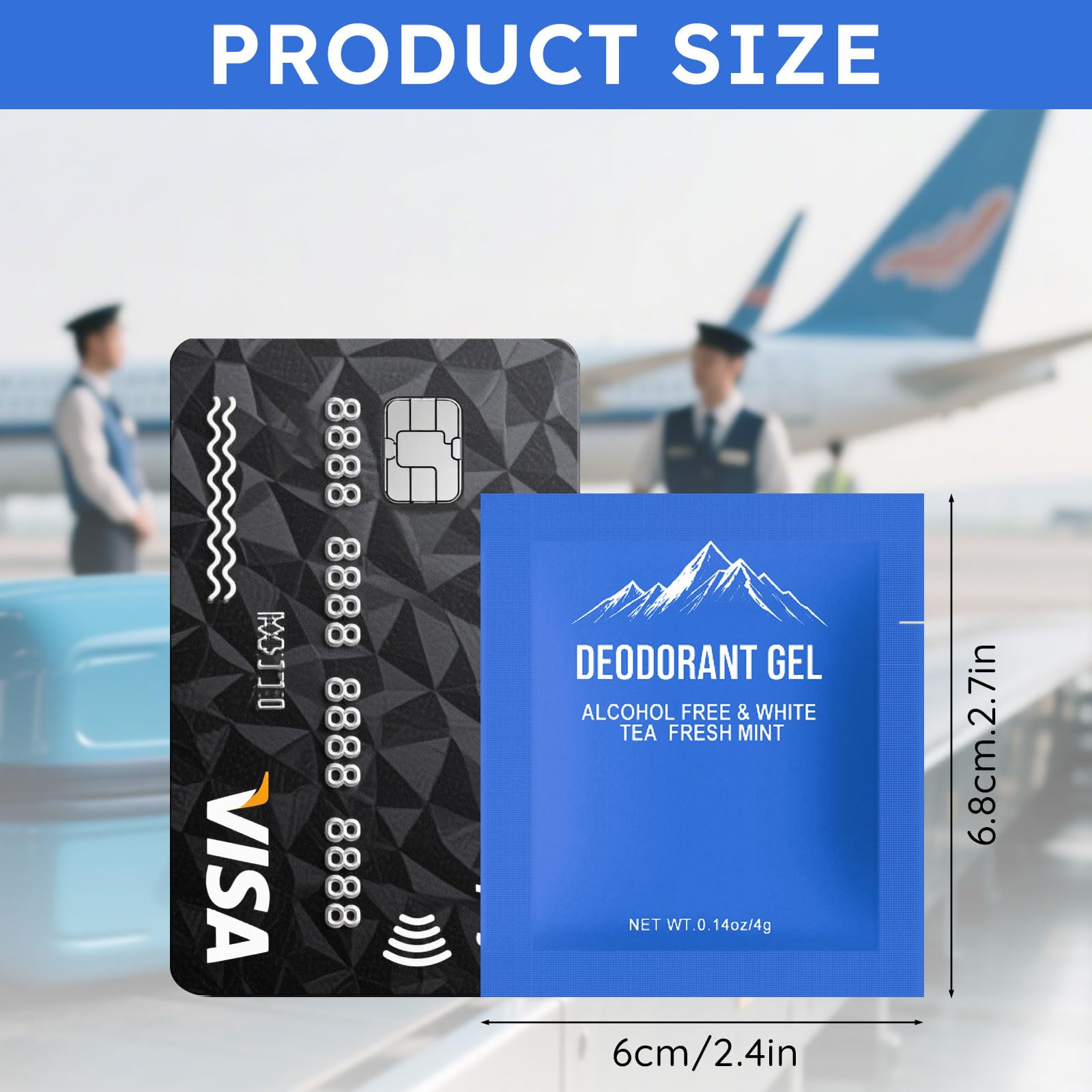 fafortune TSA-friendly 4g deodorant fits easily in pockets