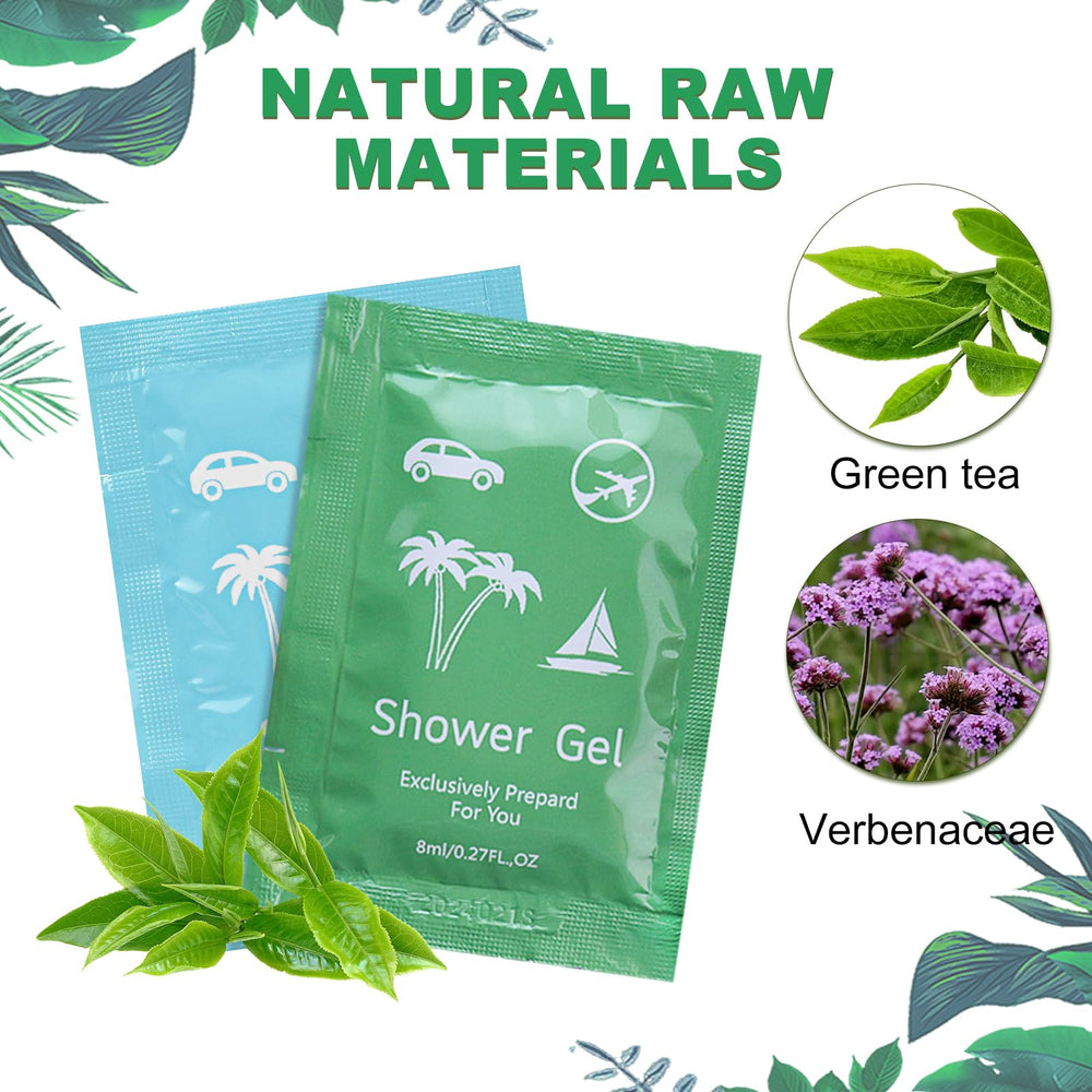 fafortune travel-size shampoo packets for convenient luggage packing