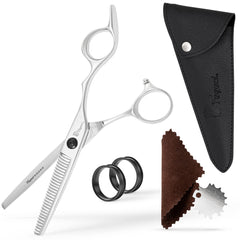 Fagaci thinning shears 6 inch blade close-up for ultra sharp precision
