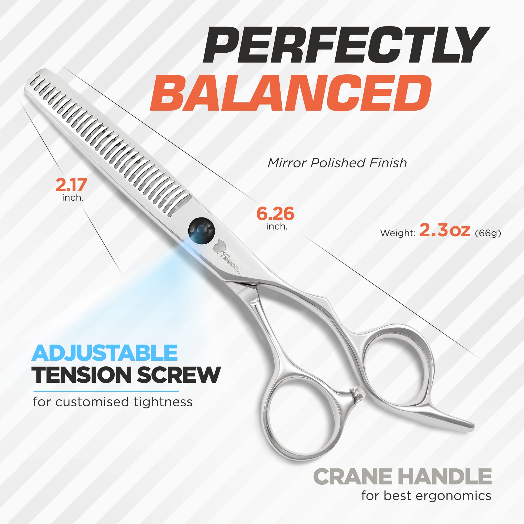 Fagaci thinning shears 6 inch high quality steel for durable construction