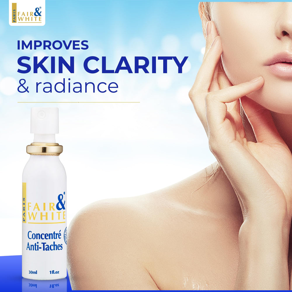 Fair and White Original brightening formulation ingredients close-up view.