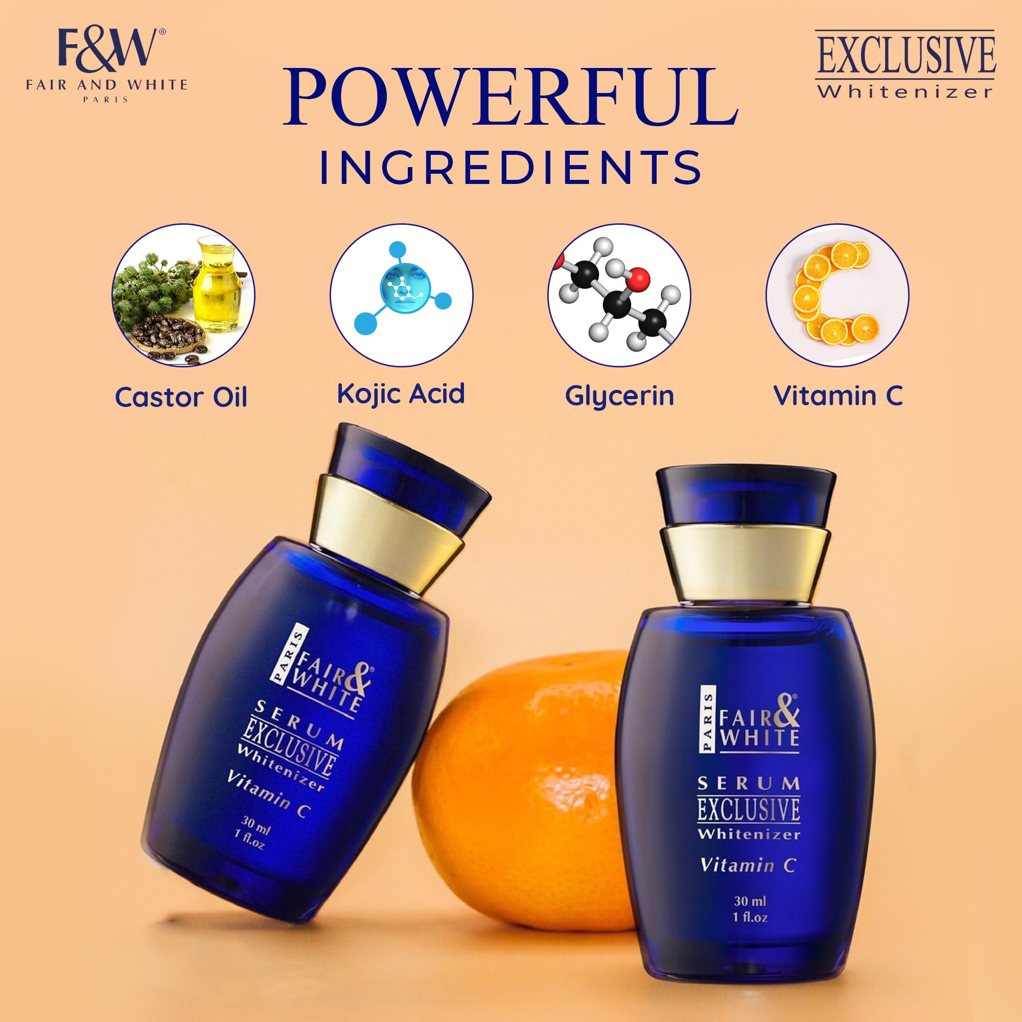 Drop of Vitamin C Serum pouring showing easy application