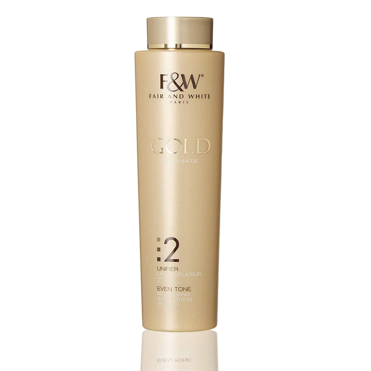 Fair & White Gold Revitalizing Lotion bottle ready for daily hydration and even tone.