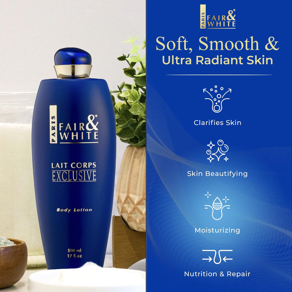FAIR & WHITE Lait Corps Exclusive night-use ritual for nighttime care