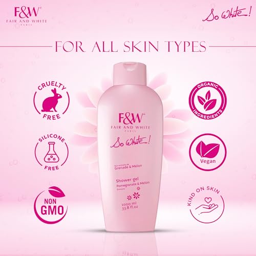 Refreshing melon and pomegranate scent during shower experience.