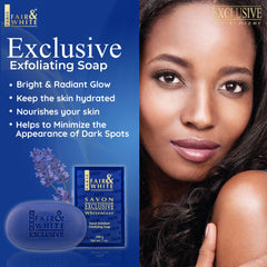 FAIR & WHITE rich creamy lather in action during cleansing.