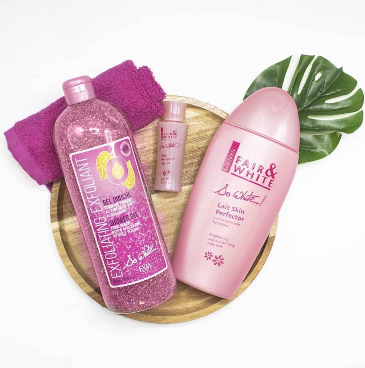 FAIR & WHITE So White daily shower routine idea with the gel.