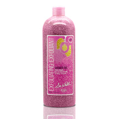 FAIR & WHITE So White exfoliating gel bottle with apricot seed beads for smoother skin.