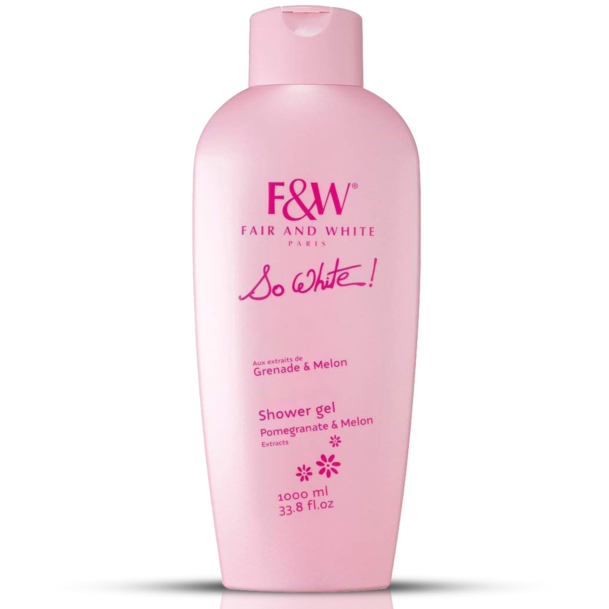FAIR & WHITE So White refreshing body wash bottle for daily hydrating cleanse.