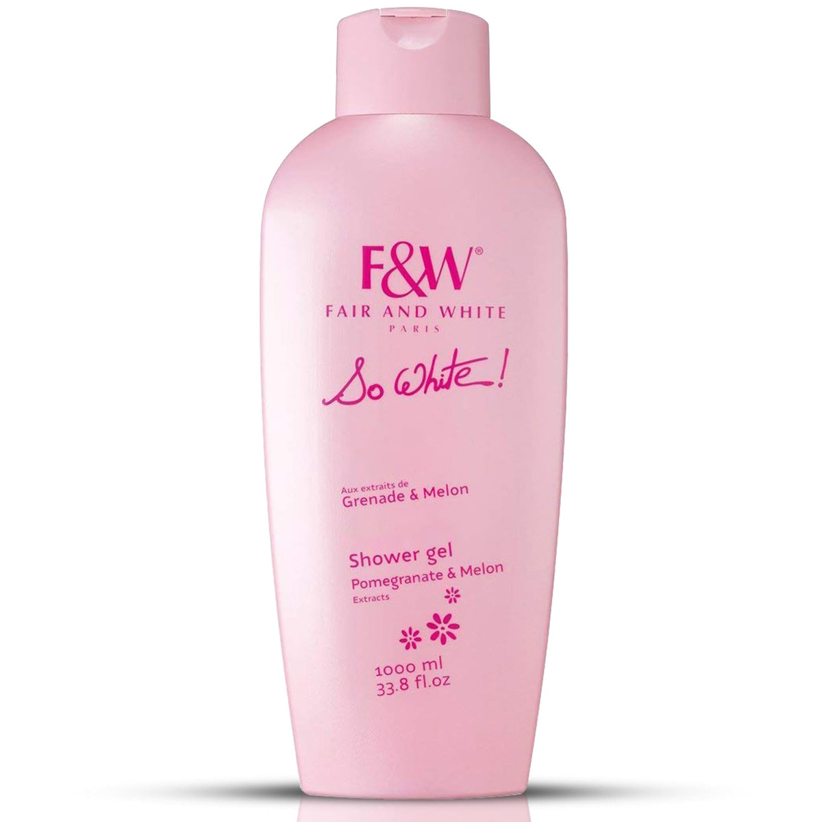 FAIR & WHITE So White refreshing body wash bottle for daily hydrating cleanse.