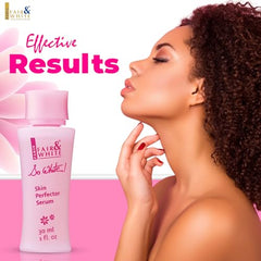 FAIR & WHITE So White serum texture close-up indicates lightweight, fast-absorbing skin care.