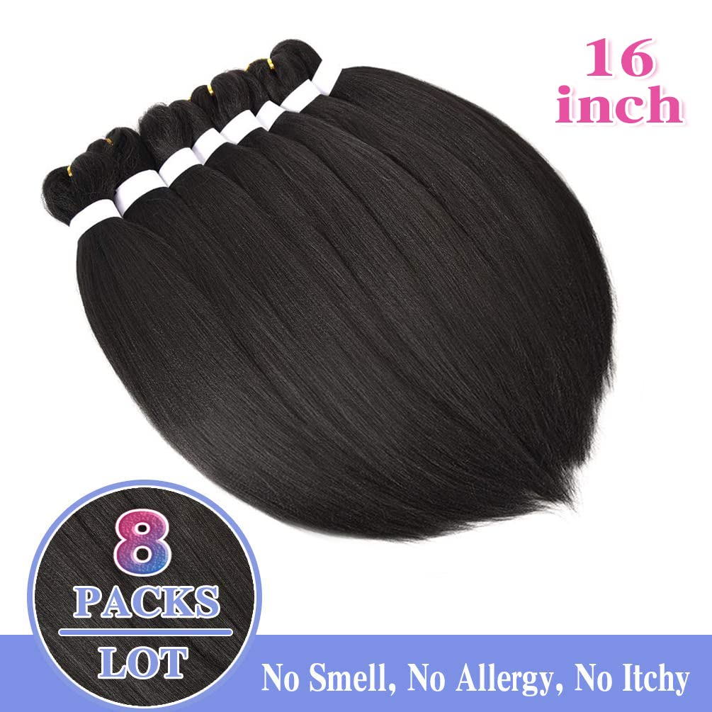 Fairise pre-stretched hair installs with less tangling using a large tooth comb.