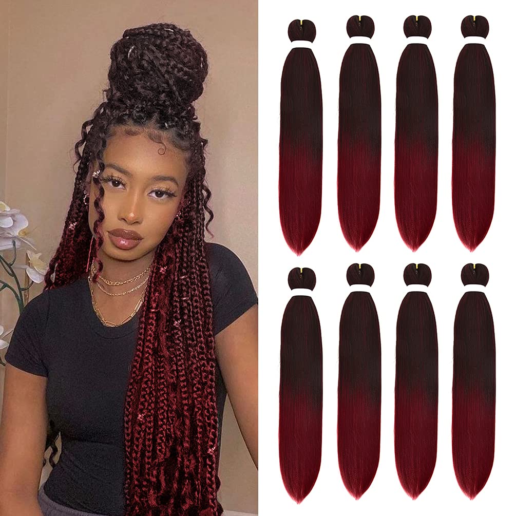 Fairise ombre pre stretched braiding hair closeup with soft yaki texture for natural look