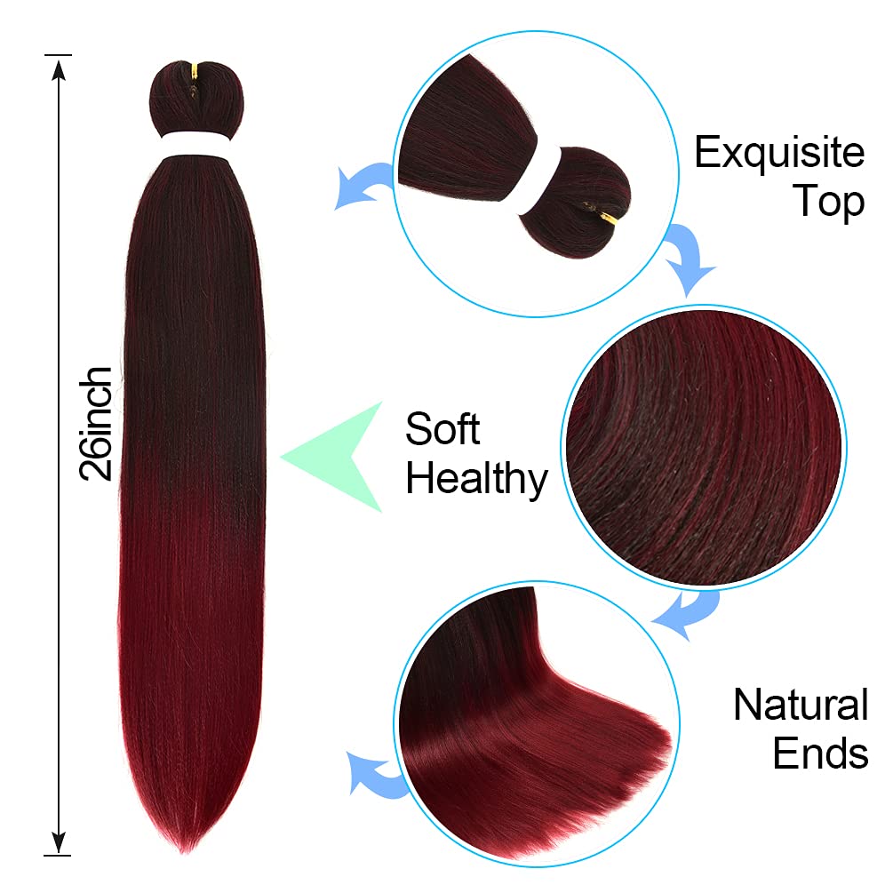 Fairise 8 pack ombre hair provides easy installation for protective styles