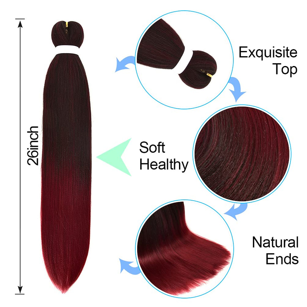 Fairise 8 pack ombre hair provides easy installation for protective styles