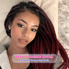 Fairise prestretched braiding hair showing soft texture and smooth finish