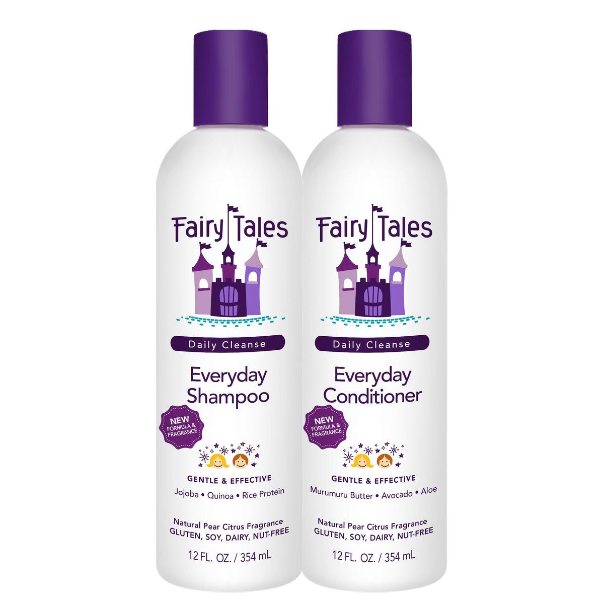 Fairy Tales Daily Cleanse shampoo bottle for gentle daily cleansing on kids' hair