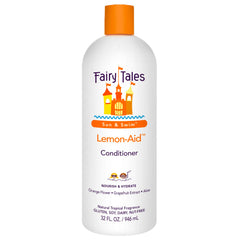 Fairy Tales Swimmer Conditioner bottle highlights kid-friendly hydration for sun-damaged hair.