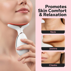 FairyFace massager angled view illustrating versatile handling and reach on face and neck.