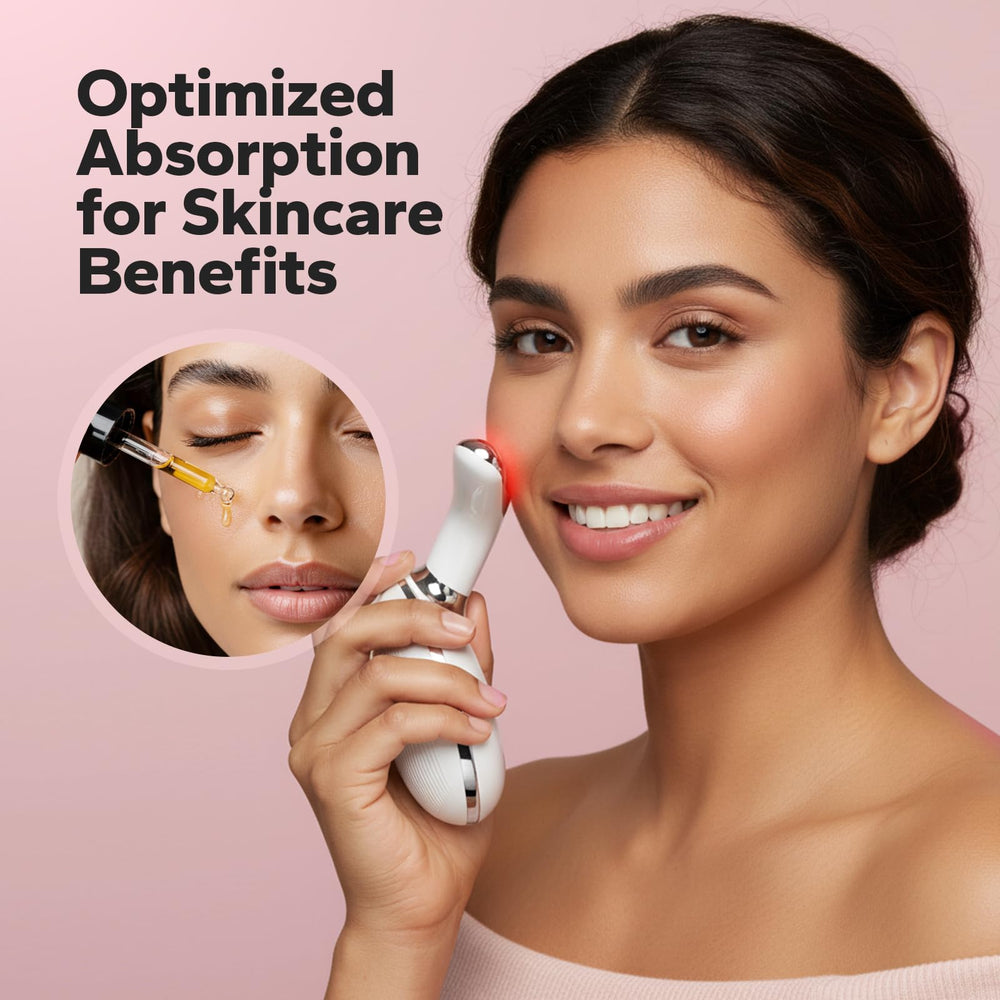 FairyFace LED therapy mode image demonstrates seven-colour light options for skincare.