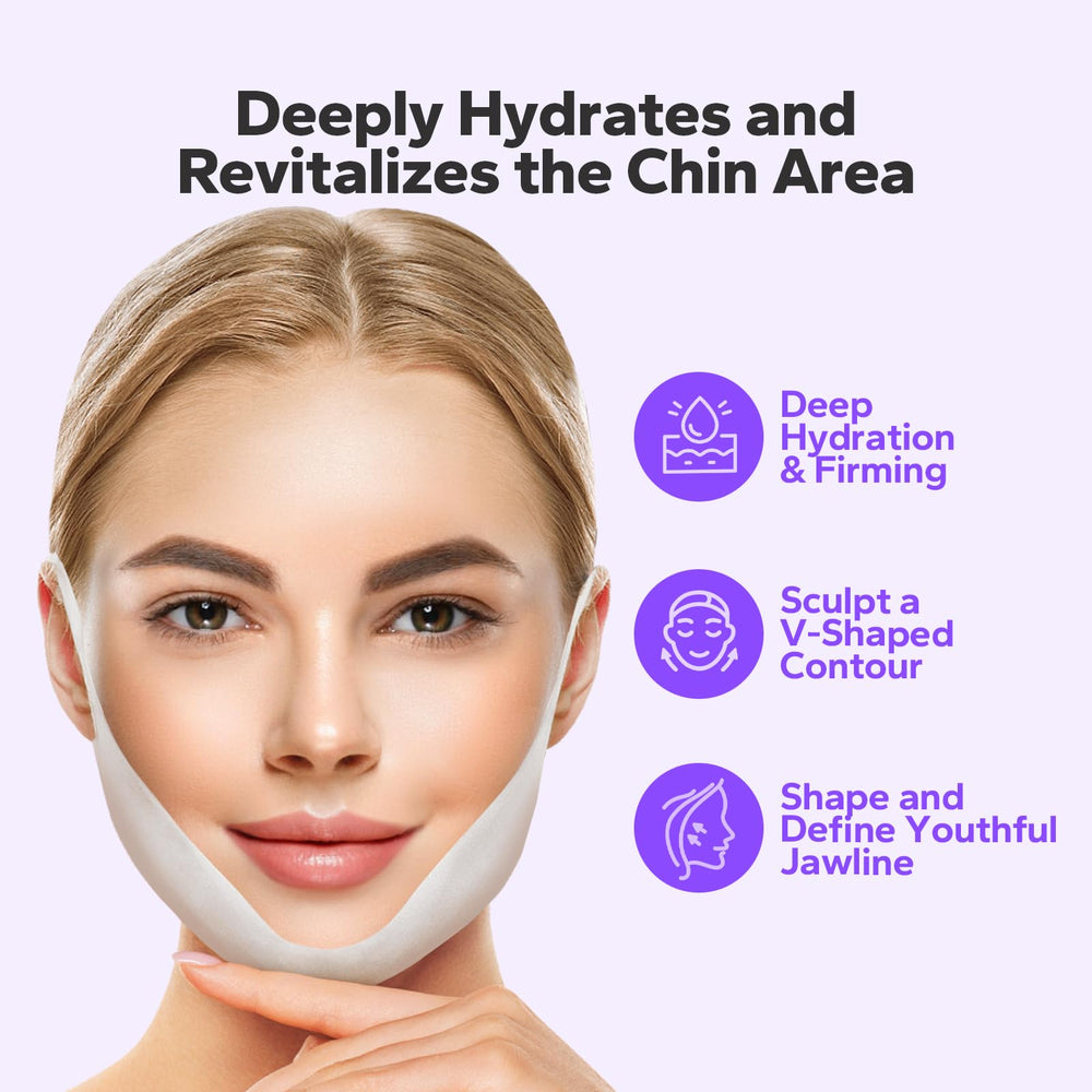 Hydrogel matrix delivers soothing moisture to dry chin skin with every use.